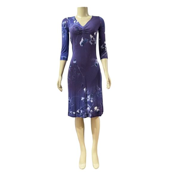 Escada Sport Womens Quiet Luxury Floral Knit Stretch Dress Size IT 36 US S Italy - Picture 2 of 14